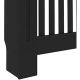 vidaXL Pokrov radiatorja 2 pcs Črna 112x19x81.5cm Konstruiran les | Shoptok.si