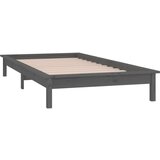  Posteljni okvir siv 90x190 cm trden les, (21073582) | Shoptok.si