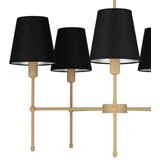  Luster na šipci MADELA 5xE14/40W/230V crna/bež | Eponuda.com
