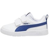 Puma Nizke superge Baskets basses Courtflex V3 V blanches avec accents bleus Bela | Shoptok.si