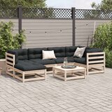  7-dijelni set vrtnih sofa od masivne borovine | shoptok.hr