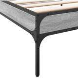  Okvir kreveta boja hrasta 90 x 190 cm konstruirano drvo i metal | shoptok.hr