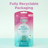 Wilkinson Sword Quattro for Women My Intuition Smooth britvica za jednokratnu uporabu Aloe and Vitamin E 3 kom | shoptok.hr