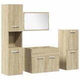 Furnova Kopalniška garnitura 4-delna sonoma hrast inženirski les, (21945898) | Shoptok.si