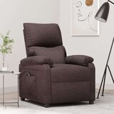  Električni naslanjač temno rjavo blago, (20812020) | Shoptok.si