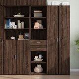 Furnova Visoka omara rjavi hrast 45x42,5x185 cm inženirski les, (21955356) | Shoptok.si