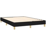  Box spring postelja z vzmetnico črna 140x200 cm blago, (20791931) | Shoptok.si