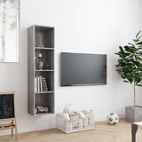 Ormarić za knjige/TV siva boja betona 143 x 30 x 36 cm | shoptok.hr