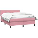 Box Spring krevet s madracem ružičasti 160x220 cm baršun | shoptok.hr
