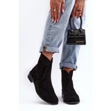 Nicole Women's Suede Boots with Zipper Black 2829 Cijene