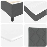  Krevet s madracem i LED tamnosiv 100 x 200 cm tkanina | shoptok.hr