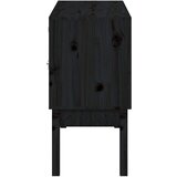  Komoda crna 110 x 40 x 78 cm od masivne borovine | Eponuda.com