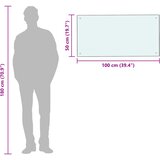  Kuhinjska zaštita od prskanja mliječna 100 x 50 cm kaljeno staklo | shoptok.hr