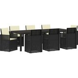  Vrtni set za objed s jastukom 9 pcs Antracit i krem PP | shoptok.hr