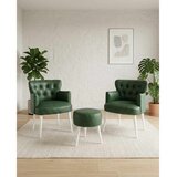 Atelier Del Sofa Az-2Rom-Byz set od 2 fotelje i taburea, zelena Cene