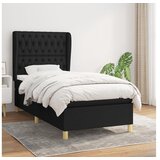  S oprugama i madracem crni 90x200 cm od tkanine | shoptok.hr