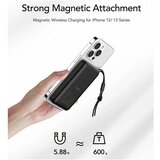 Veger Prenosna baterija (powerbank) MagOn, 10.000 mAh, brezžično polnjenje | Shoptok.si