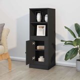  Visoka crna 36x35,5x103,5 cm konstruirano drvo | shoptok.hr