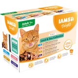 IAMS Delights Adult Land & Sea Mix - 24 x 85 g v želeju Cene