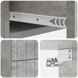  Noćni ormarić za montažu na zid Betonska siva 33 x 34 5 x 43 cm | shoptok.hr