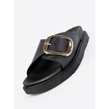 SEASTAR Black women's flip-flops with gold buckle | shoptok.hr