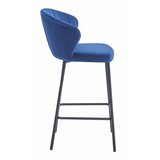 Brandless Hocker GATTA - mornarsko modri žamet / črne noge x 1, (22060685) | Shoptok.si