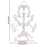 vidaXL Kovinsko božično drevesce Črna 60 cm Jeklo s prašnim premazom | Shoptok.si