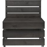 Maison Chic Vrtni sredinski kavč - Zunanji kavč iz palet siva impregnirana borovina, (22041043) | Shoptok.si