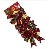  Božićna mašna 3/1 10x10cm,karirana CH61033 Cijene