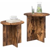  Set pomoćnih stolića 2 pcs Dimljeni Hrast Konstrukcijsko drvo | Eponuda.ba