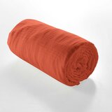 Douceur d intérieur Opečnato oranžna napenjalna rjuha iz muslina 140x190 cm Angelia – | Shoptok.si