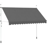 vidaXL Ročno zložljiva tenda 350 cm antracitna, (20611084) | Shoptok.si