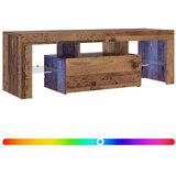 TV ormarić LED boja drva 120 x 36,5 x 40 cm konstruirano drvo | shoptok.hr