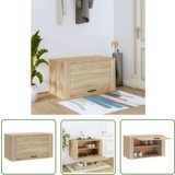The Living Store Stenska omarica za čevlje sonoma hrast 70x35x38 cm inžen. les - Stenska Omarica Za Čevlje, (21744676) | Shoptok.si