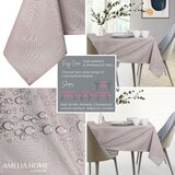 AmeliaHome Stolnjak Gaia &amp;oslash; 140 cm, puderasto roza Slike