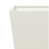 vidaXL Vrtno korito 2 kosa bela 50x50x50 cm jeklo | Shoptok.si