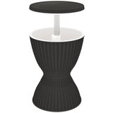 The Living Store Hladilna miza 3 v 1 črn polipropilen - Mizica Za Hlajenje Z Ledom, (21495281) | Shoptok.si