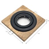  ugradno svetlo tobby 1xGU10/20W/230V 11,5x11,5 cm hrast/crna | Eponuda.com