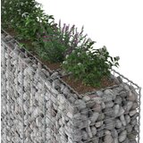  Gabionski uzdignuti krevet 3 pcs Srebrno 250 x 50 x 150 cm | shoptok.hr