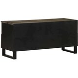 vidaXL TV omarica črna 100x33x46 cm trden mangov les | Shoptok.si