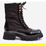 Boto Women's Insulated Work Boots Flat Heel Black Saranema | shoptok.hr
