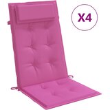  Jastuci za stolicu s visokim naslonom 4 kom ružičasti tkanina | shoptok.hr