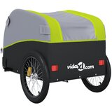 Prikolica za bicikl crno-zelena 45 kg željezna | shoptok.hr