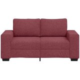  Dvosjed Kauč Vinsko Crvena 160x77x82 cm Tkanina | shoptok.hr