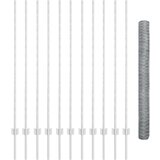  Ograjne palice 22 kos U-kanal 140 cm Pocinkano jeklo, Heksagonalna ograja 1,4x25 m Pocinkano jeklo | Shoptok.si
