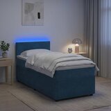  Boxspring krevet s madracem Plava 100 x 200 cm Baršun | shoptok.hr