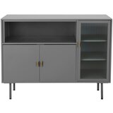 Støraa Siva metalna vitrina 104x80 cm Rosalie – Cijene