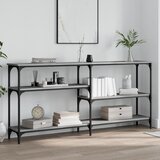  The Living Store Klubska mizica siva sonoma 160x29x75 cm inženirski les - Konzolna Mizica, (21444804) Cene