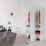 Kondela Modularna večnamenska omara, bela, ZALVO | Shoptok.si