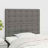 The Living Store Posteljno vzglavje 2 kosa temno sivo 90x5x78/88 cm blago - Vzglavje, (21660224) | Shoptok.si